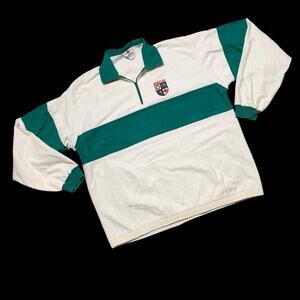Vintage 90s Barbarian Rugby Shirt Whistler Canada Colorblock Pullover XXL Tall